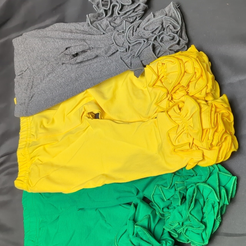 Icing Leggings Baby Toddler Girls |Soft Stretch Ruffle Leggings-St Patrick's Day